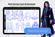 Gothic Male Clothes Stamp Brushes, a Brush Add-On by Selentaori Studio (Thumbnail 5 of 12)