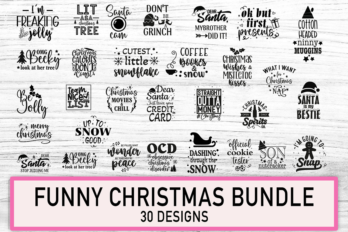 Funny Christmas SVG Bundle, an Object Graphic by TumblerArtDS (Photo 4 of 4)