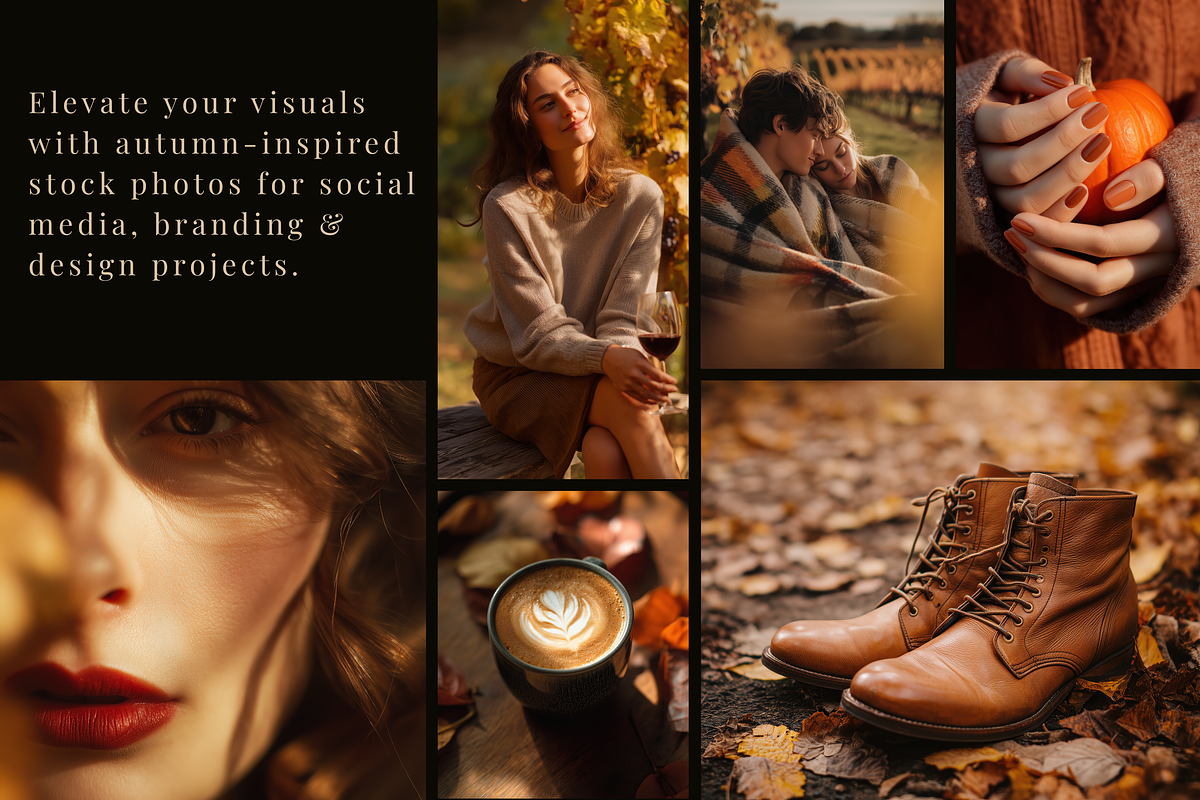 Cozy Autumn Stock Photo Bundle, a Person Photo by Serenefeeling (Photo 2 of 26)