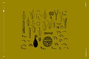 Ikebana Botanical Illustration Set, a Decorative Illustration by Nomad Visuals (Thumbnail 8 of 9)