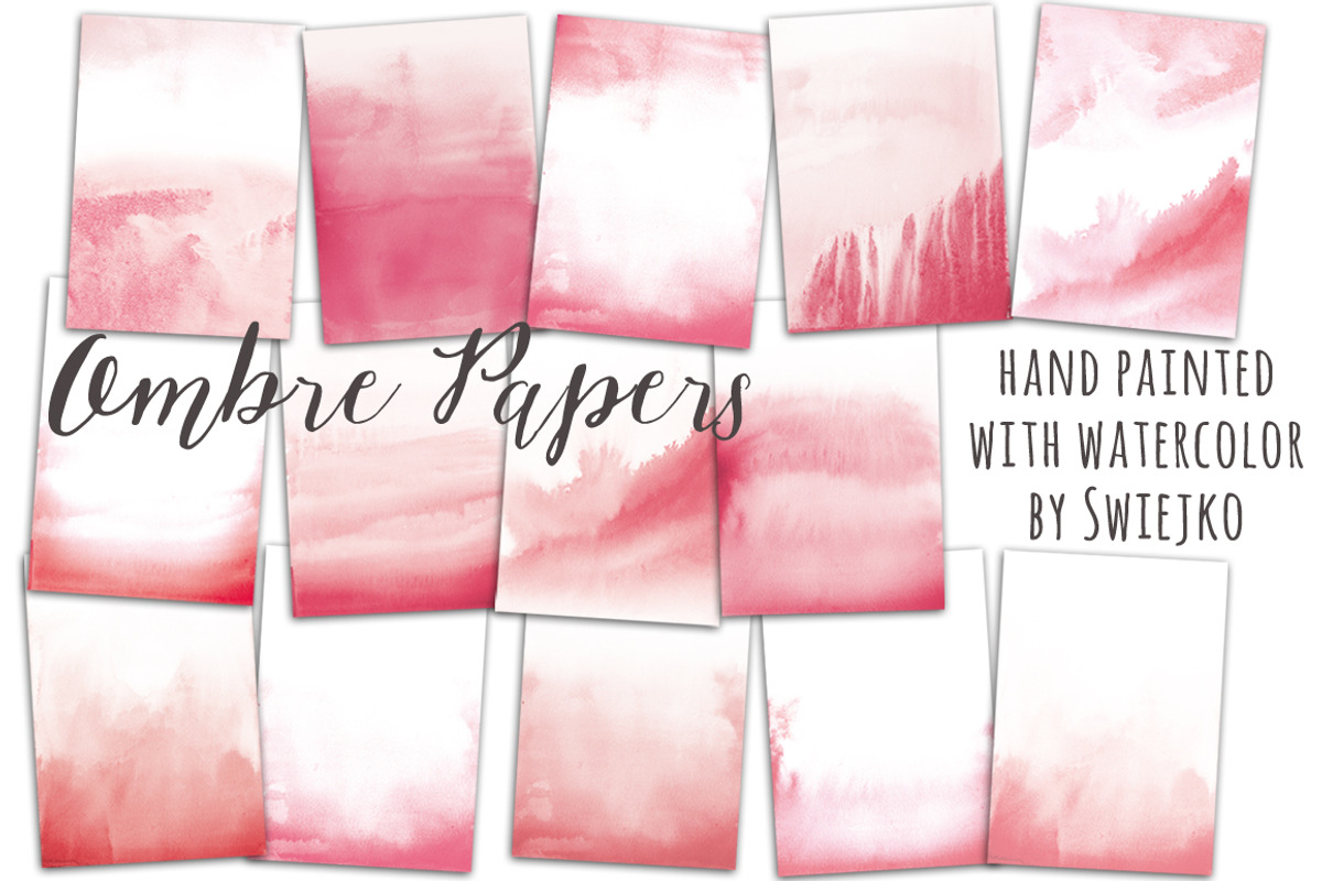 Watercolor ombre background, a Texture Graphic by swiejko (Photo 1 of 2)