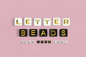 Letter Beads - Alphabet Bead Font