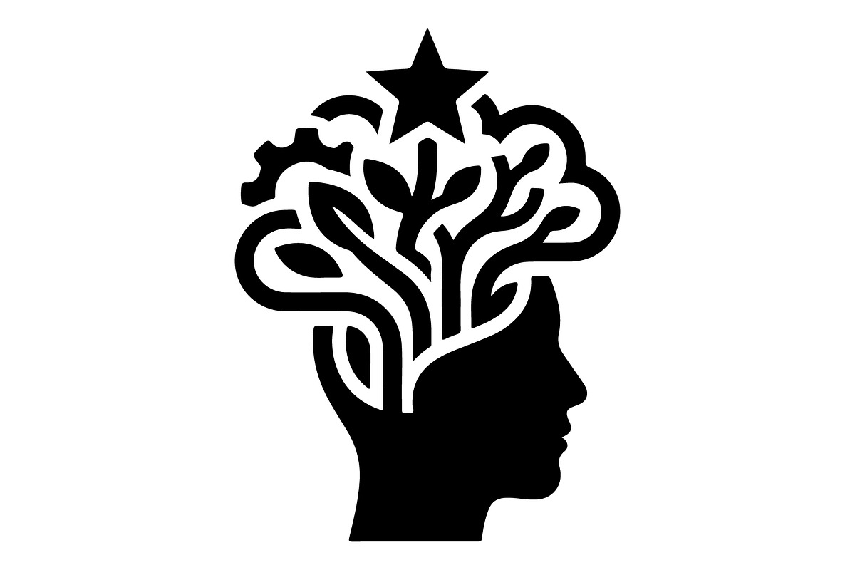 Creative Mind Floral Head, an Object Graphic by Gfx_Store (Photo 1 of 15)