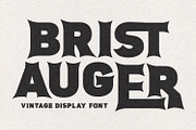 Brist Auger Vintage Display Font, a Sans Serif Font by Maulana Creative (Thumbnail 1 of 9)