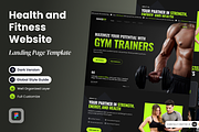 MASSFIT - Health and Fitness, a Landing Page Template by SLAB! Design (Thumbnail 1 of 4)