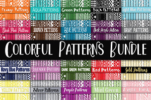 Colorful Patterns Digital Paper