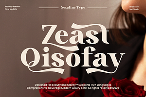 Zeist Qisofay - Modern Luxury Serif