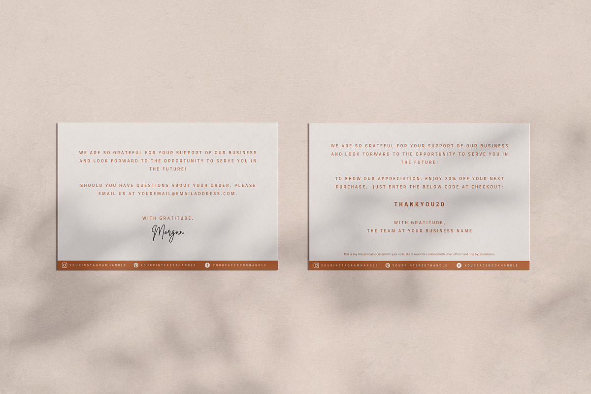 Carmen Thank You Note Template, a Card Template by Atlas & Anchor Designs (Photo 4 of 8)