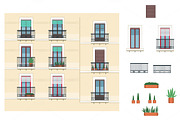 12 building facades. VECTOR, a Food Illustration by Natalka Dmitrova art (Thumbnail 8 of 14)