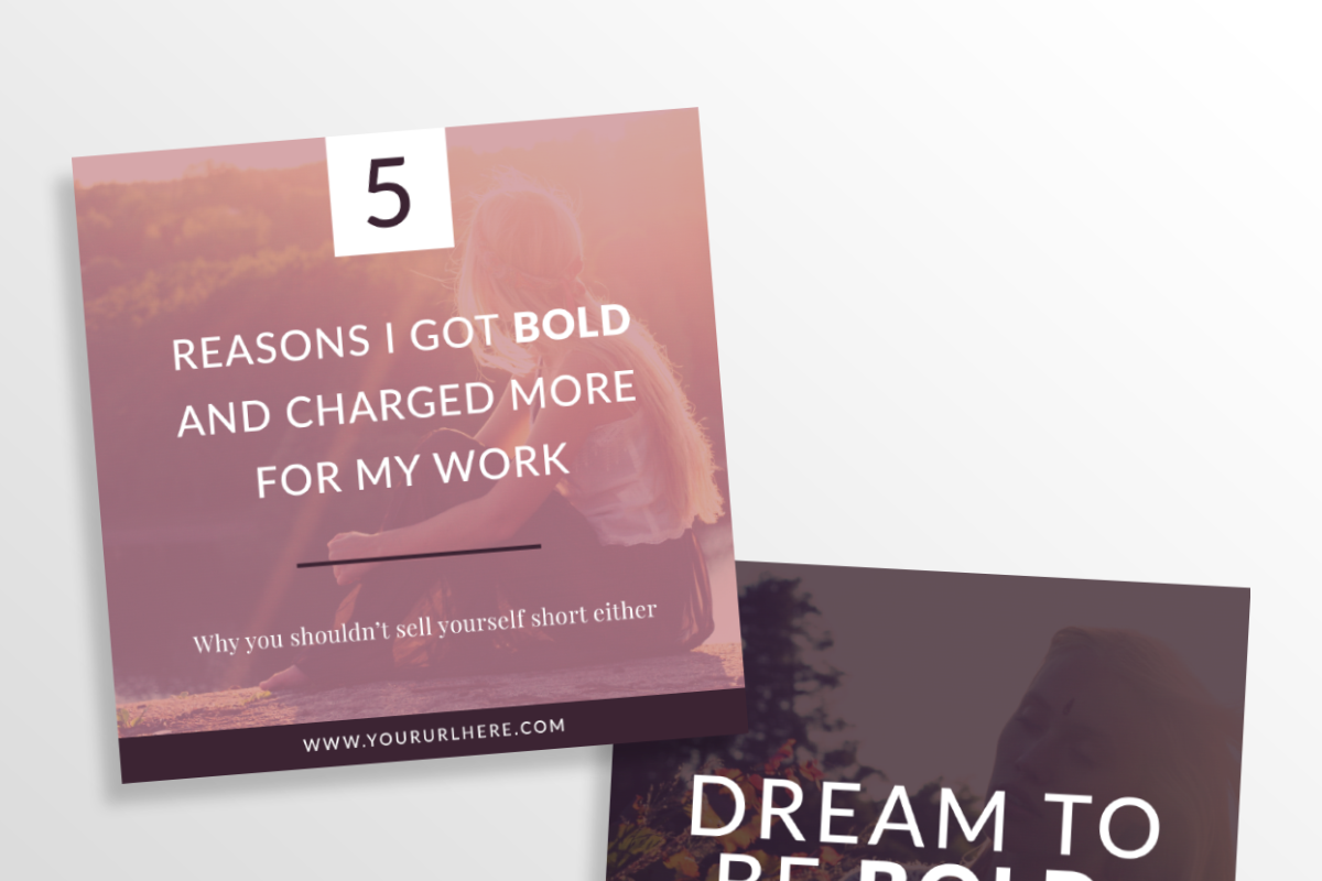 Going Bold 10 Social Media Templates, a Social Media Template by Kimi Kinsey (Photo 5 of 6)