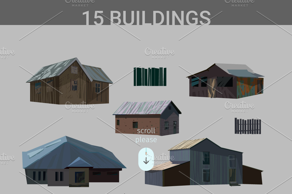 Creative landscape construction kit, an Object Illustration by Digithings (Photo 5 of 10)