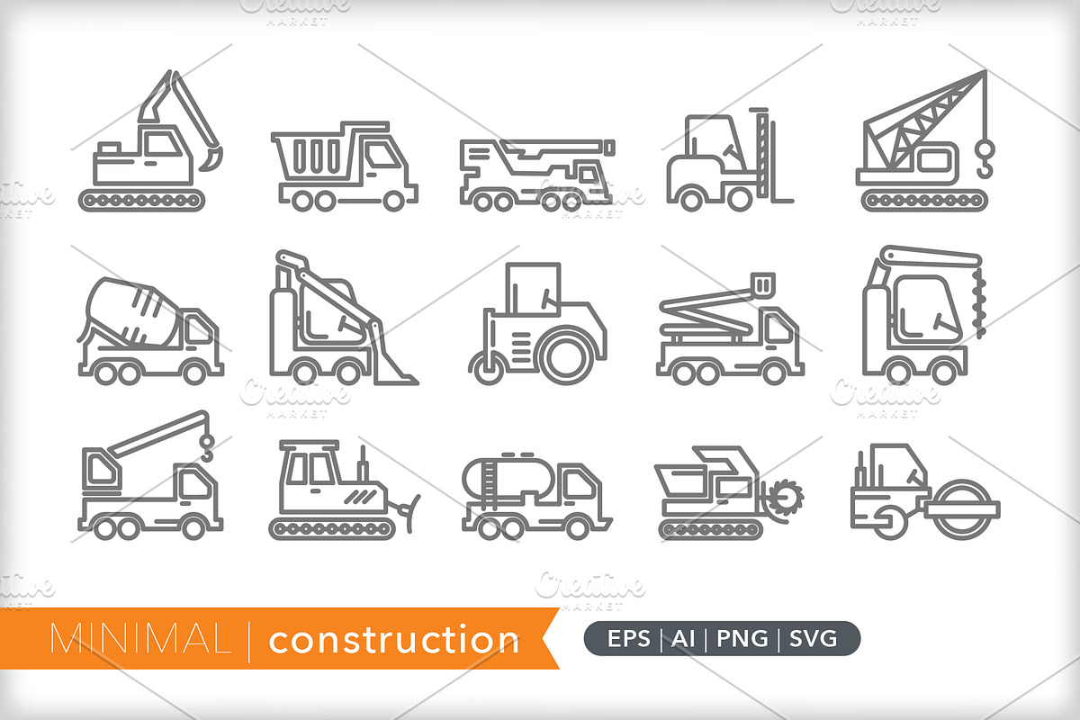 Transportation 6-pack icon bundle, an Outline Icon by Picture Window (Photo 8 of 8)