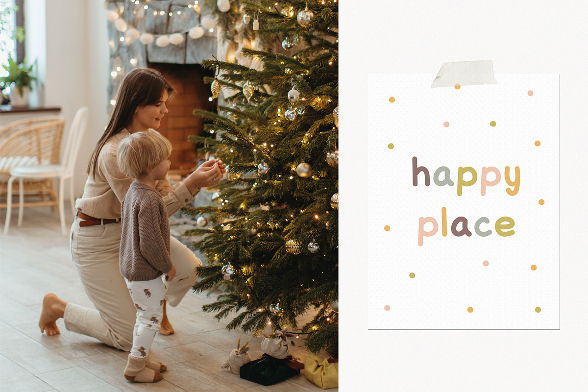 Winter mood | Kids font, a Sans Serif Font by JuliaVolkova (Photo 3 of 6)