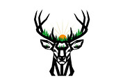 Artistic Geometric Deer Head Bundle, an Illustration by yasushie (Thumbnail 14 of 31)