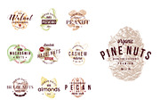 Hard nut graphic design set, a Food Illustration by handsketched (Thumbnail 4 of 18)