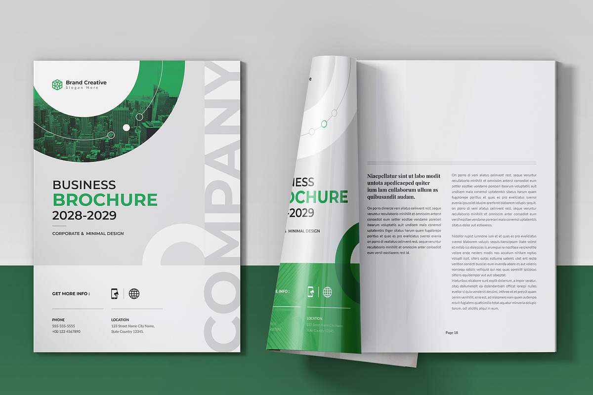 Business Brochure Cover Template, a Brochure Template by Spark_Creative (Photo 9 of 17)