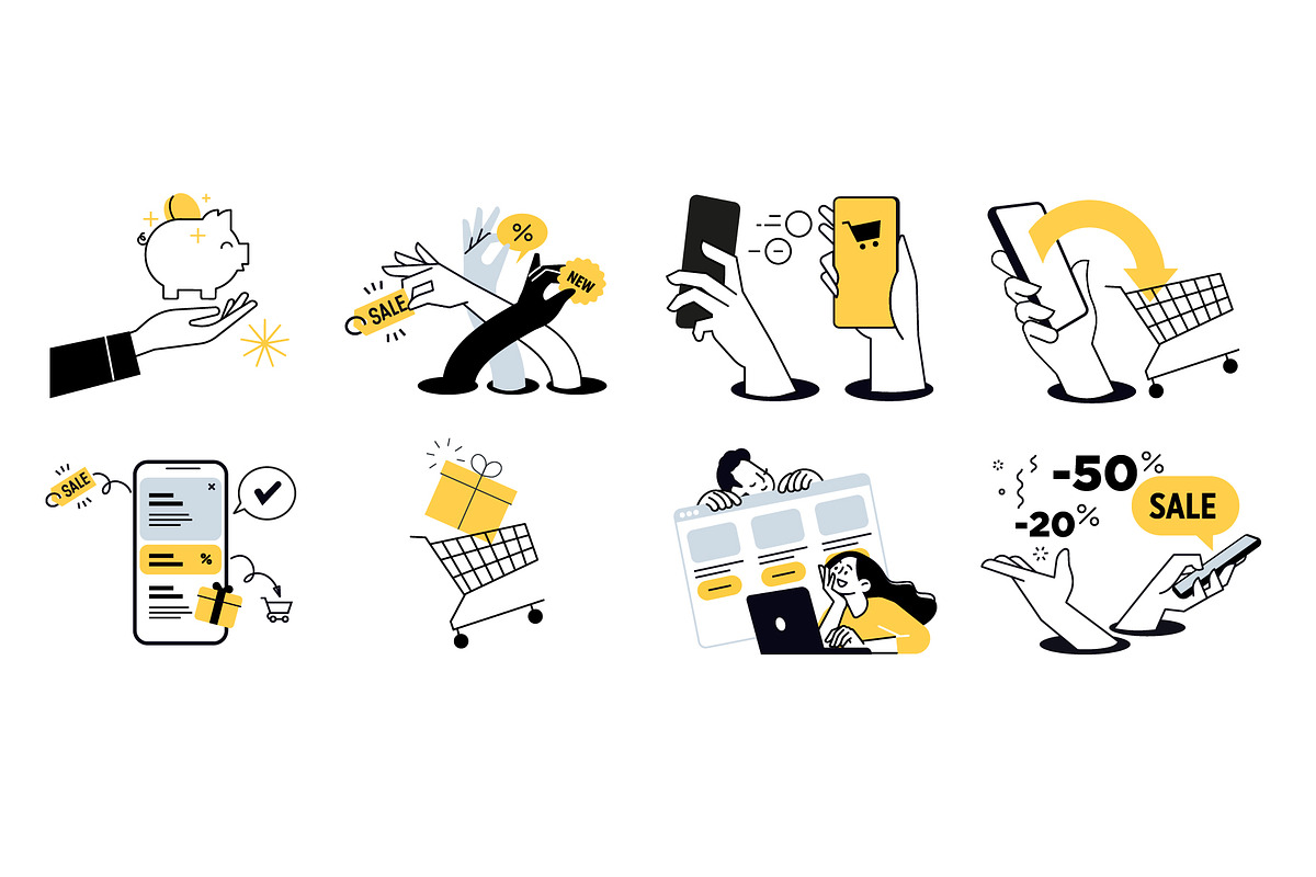 Buy Now, a Person Illustration by PureSolution (Photo 4 of 6)