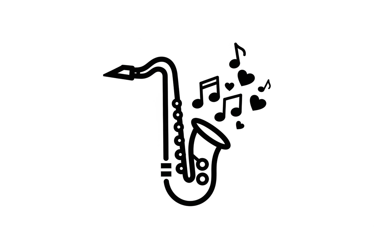 Saxophone Music Love Vector Bundle, an Illustration by Designs_River (Photo 19 of 51)