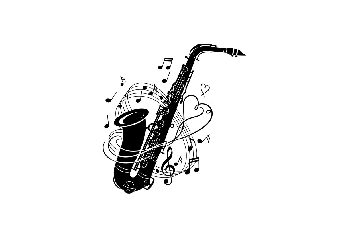 Saxophone Music Love Vector Bundle, an Illustration by Designs_River (Photo 46 of 51)