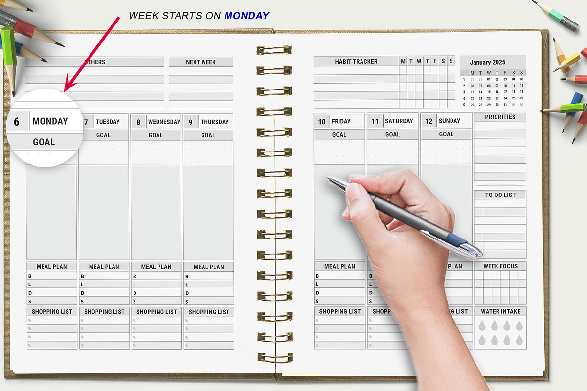 Ultimate Planner Bundle Pack 2024-27, a Stationery Template by ROJI CREATOR (Photo 3 of 9)