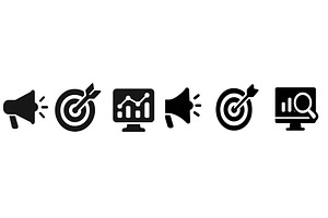 Collection of web icons representing, a Technology Illustration by ZinetroN