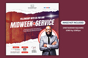 Midweek Service Instagram Post, a Social Media Template by Mishek Munene (Thumbnail 1 of 4)