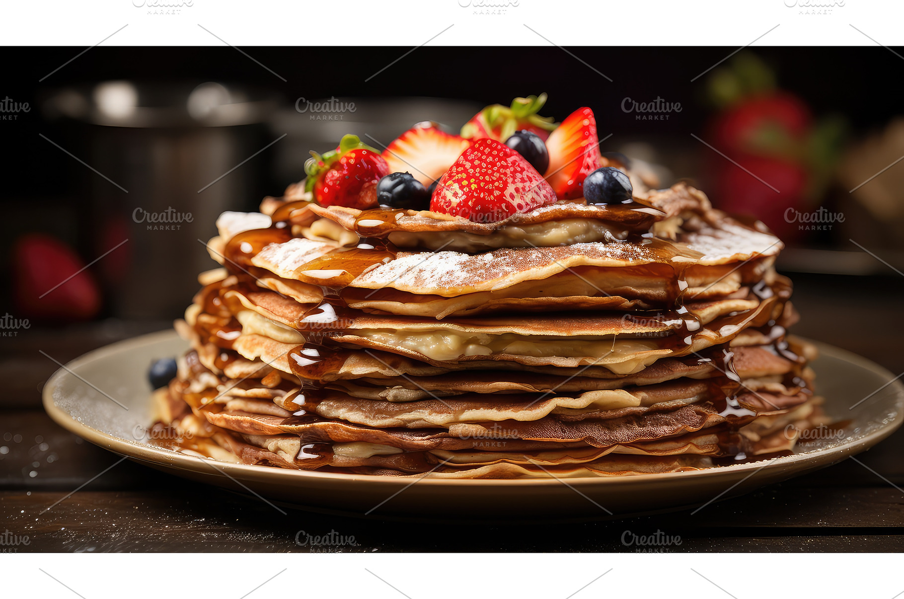 buttermilk culinary pancake food ai, a Background Photo by pikepicture