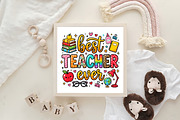 Best Teacher Ever PNG, an Object Graphic by CraftArtStudio (Thumbnail 4 of 4)