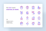 Staying At Home | 32 Icons Set, a Solid Icon by Marina Silence (Thumbnail 4 of 18)