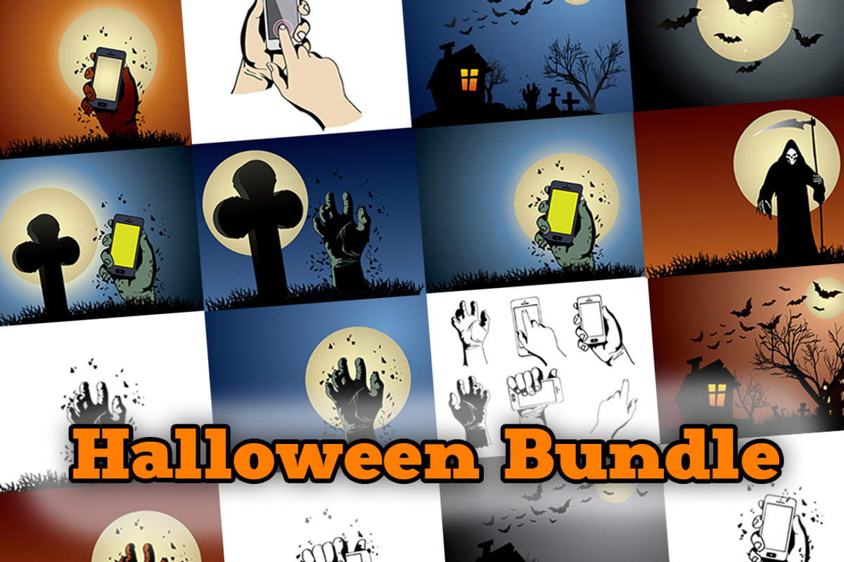 Big Halloween bundle, an Illustration by meanicons (Photo 3 of 5)
