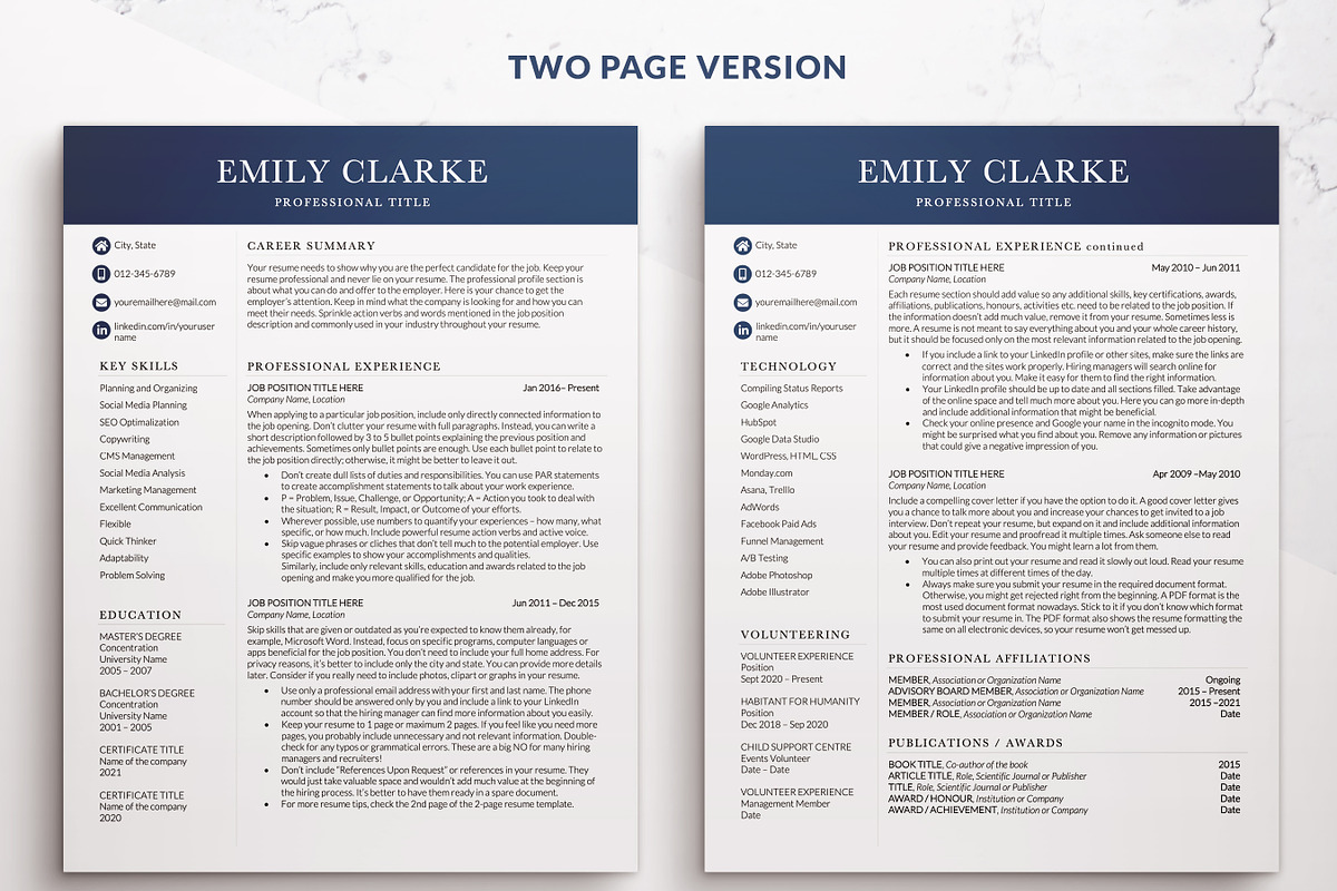 Modern Executive Resume CV Template, a Resume Template by BestResumes.Co (Photo 2 of 9)