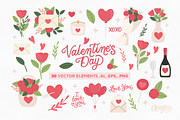 Valentine's Day Vector Collection, an Illustration by Angie Villalvazo (Thumbnail 2 of 4)