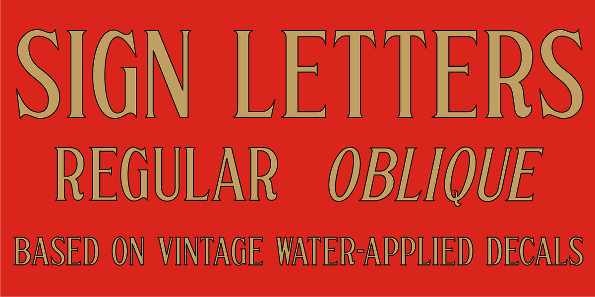 Sign Letters JNL, a Serif Font by Jeff Levine Fonts