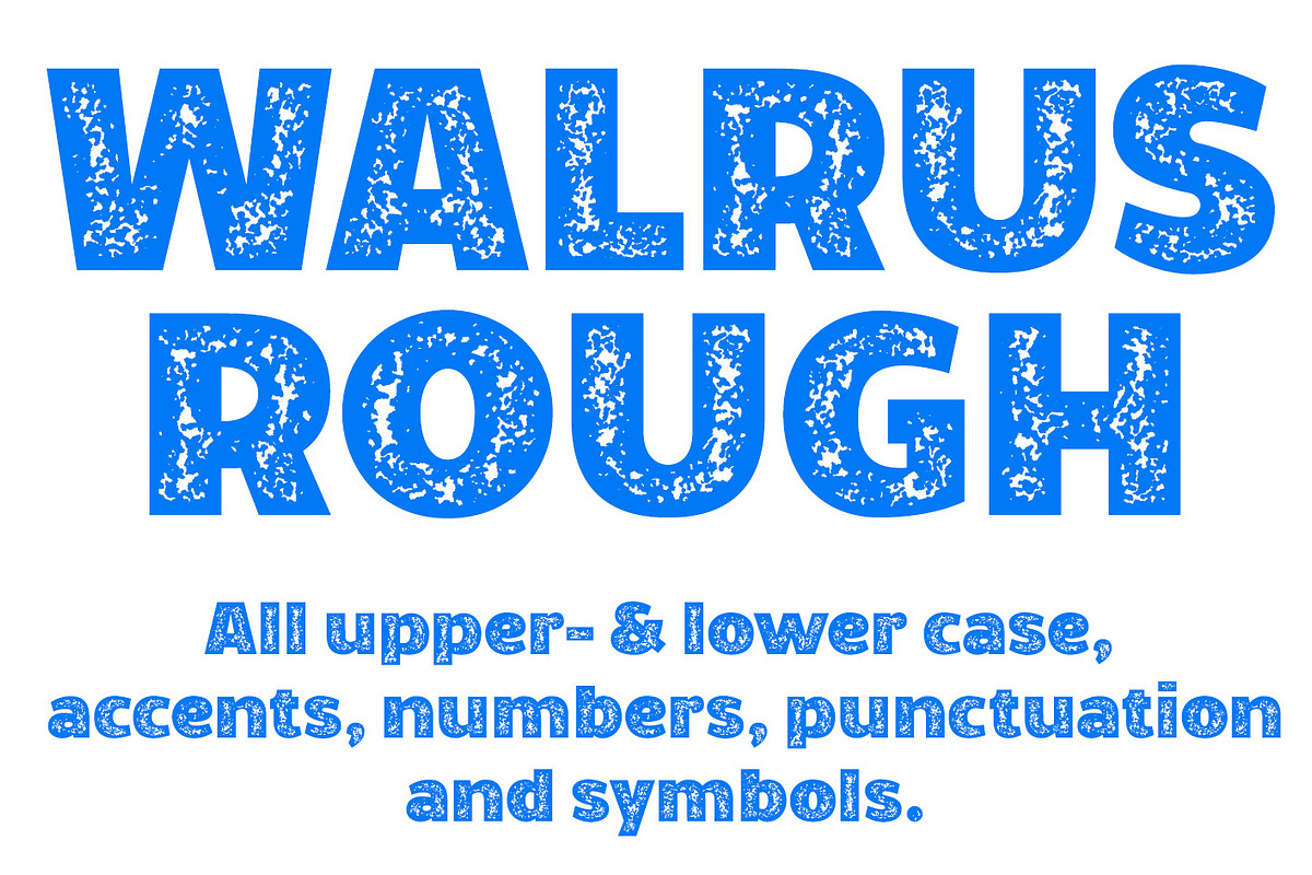 Walrus Rough font