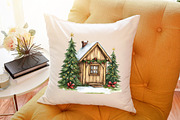 Christmas House Sublimation Clipart, an Illustration by Sublimation Artist (Thumbnail 6 of 6)