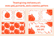 Thanksgiving cute pumpkin printables, a Seasonal Illustration by Irina Avdeeva (Thumbnail 1 of 5)