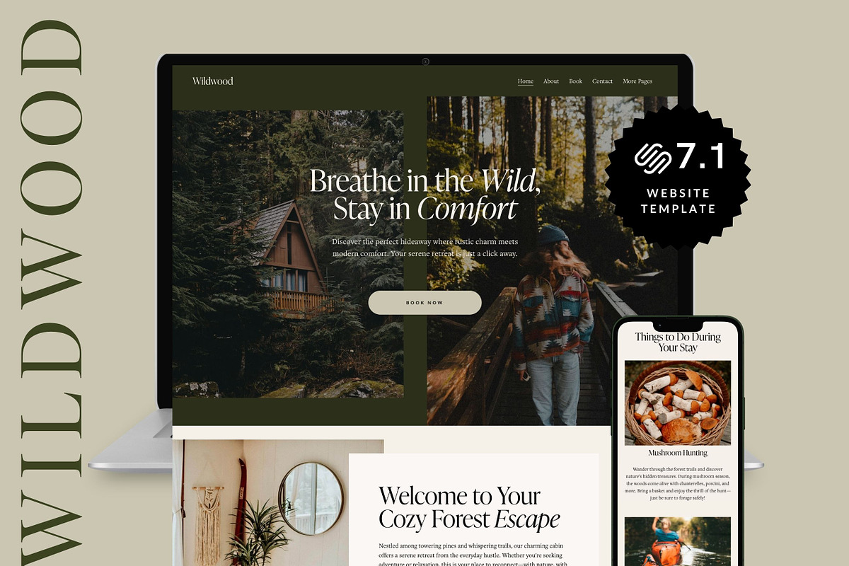 AirBnB Squarespace Website Template, a Squarespace Template by MartaLebre (Photo 1 of 10)