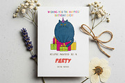 Cat and Animals Funny Birthday PNG, a Graphic by GlitterCraft (Thumbnail 66 of 101)
