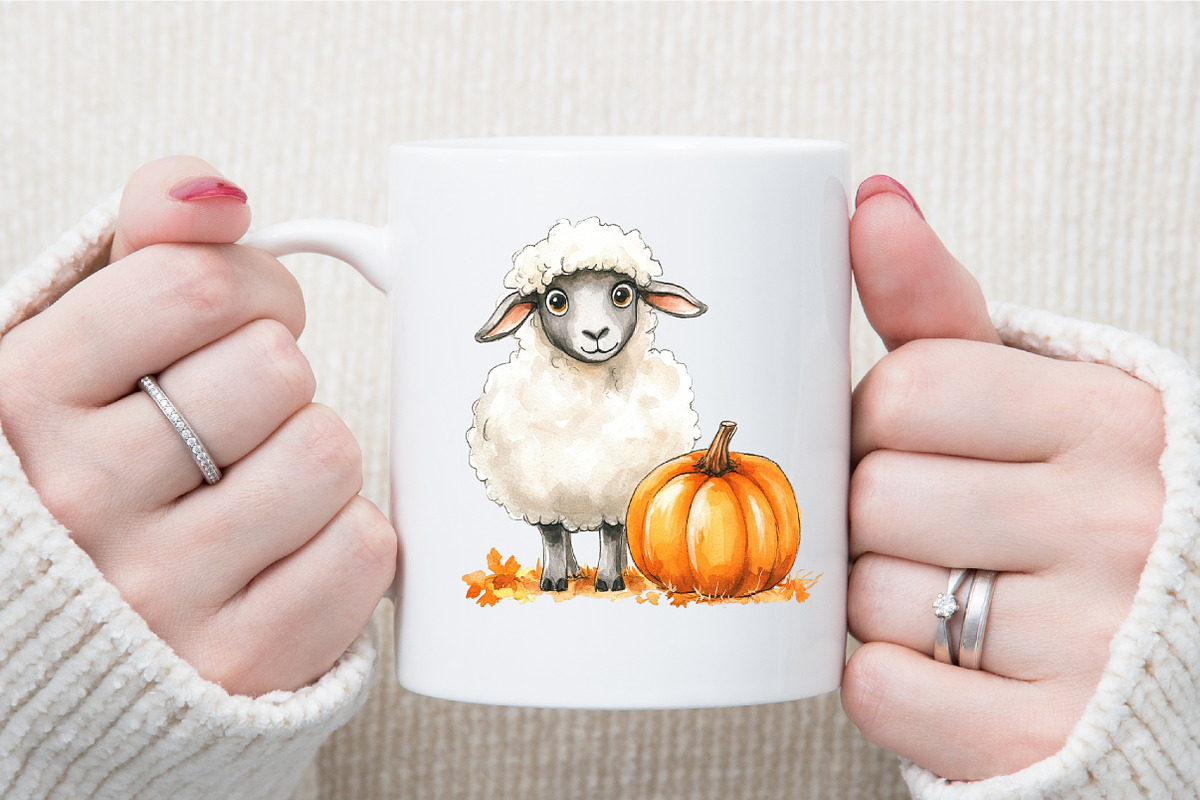 Fall Watercolor Farm Animals Clipart, an Illustration by Sublimation Artist (Photo 5 of 6)