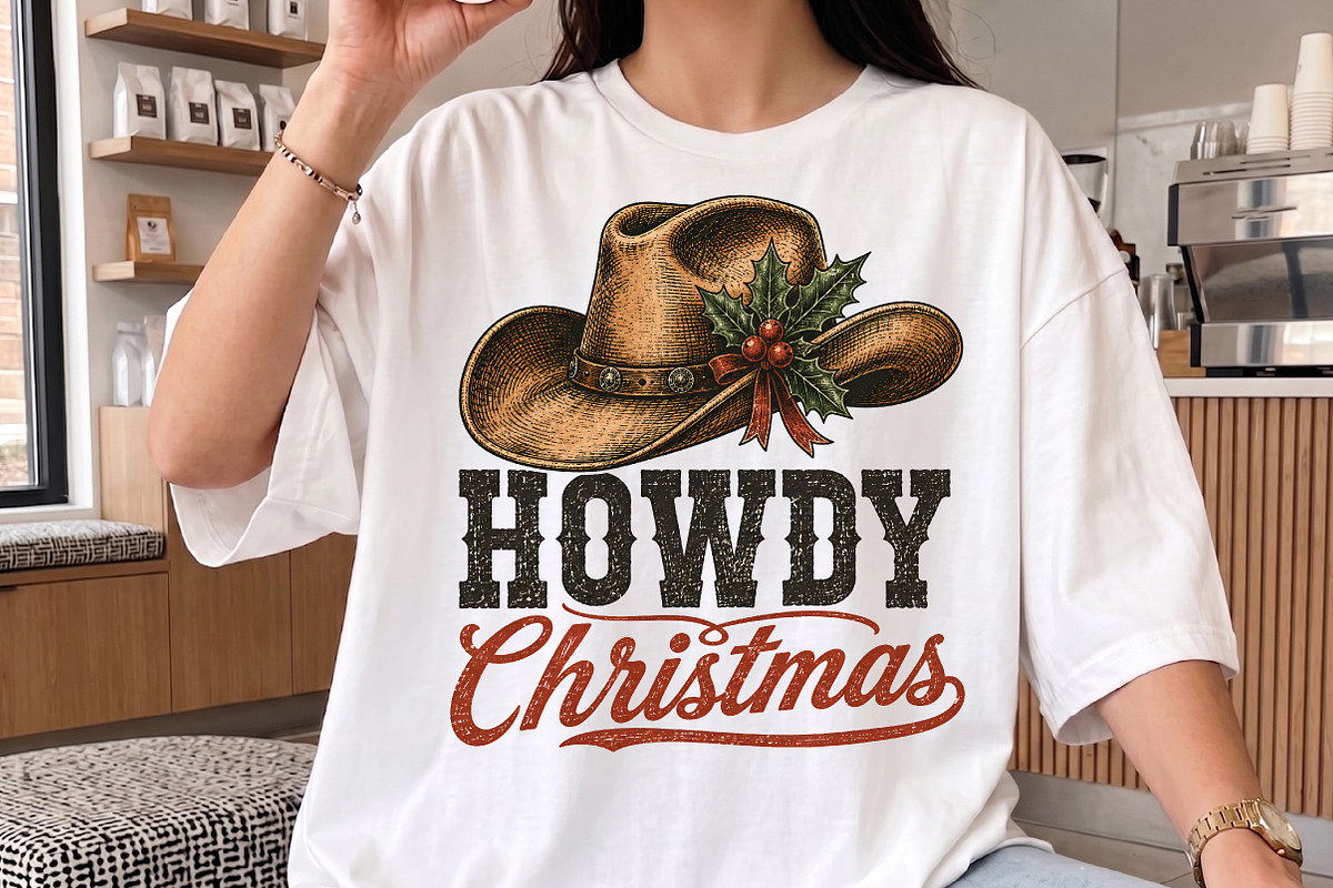 Howdy Christmas PNG,Western, a Seasonal Illustration by Libby Wishes (Photo 2 of 4)