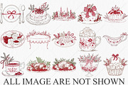 Watercolor Cozy Christmas Clipart, a Seasonal Illustration by Canvas Craft (Thumbnail 3 of 10)