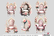 Vintage Romantic Clipart Bundle, a Decorative Illustration by EdeniaArtStudio (Thumbnail 9 of 13)