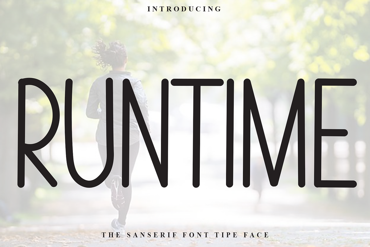 Runtime, a Sans Serif Font by FreshTypeINK (Photo 1 of 8)