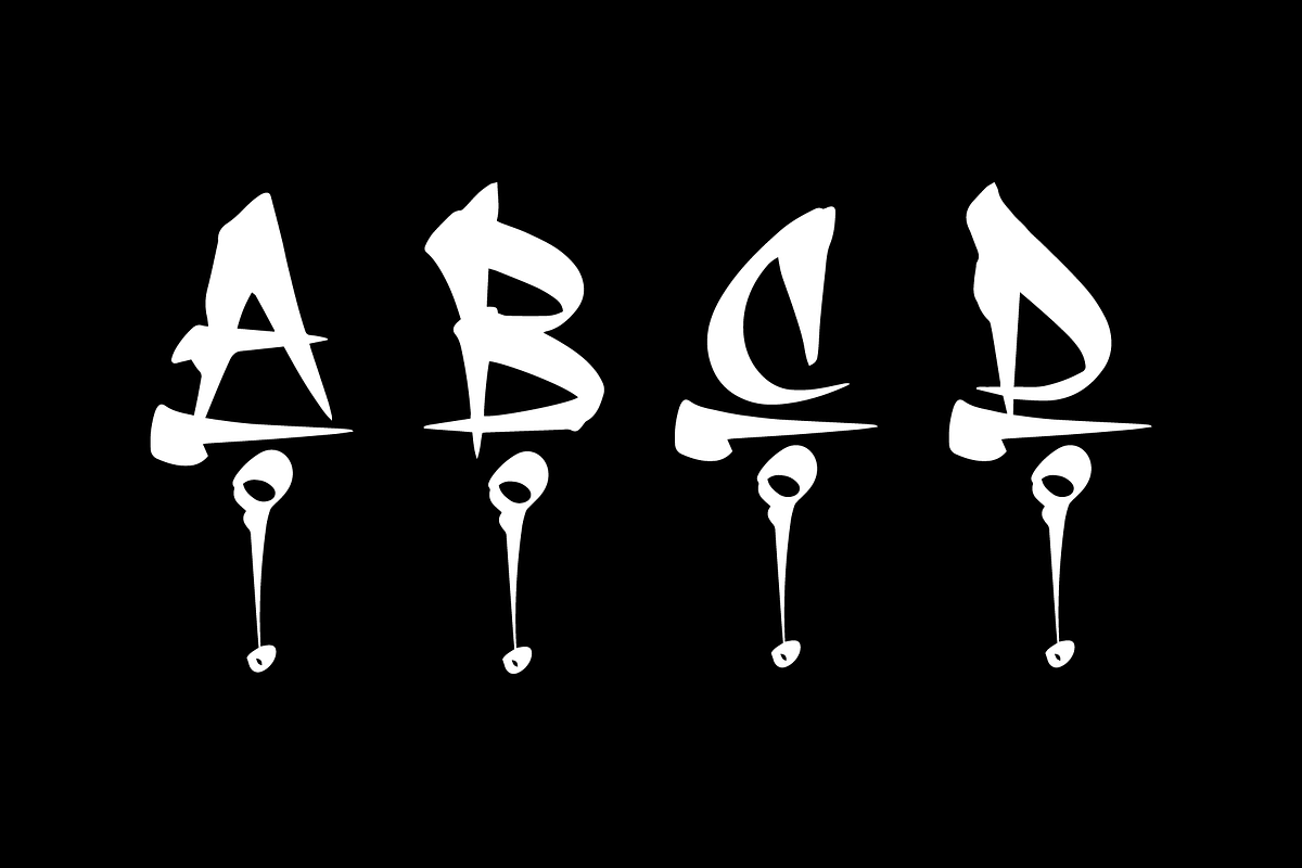 UNDERLINE CAPS, a Blackletter Font by Beau Hopps Design (Photo 5 of 6)