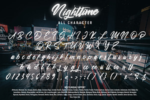 Nighttime - Modern Script Font