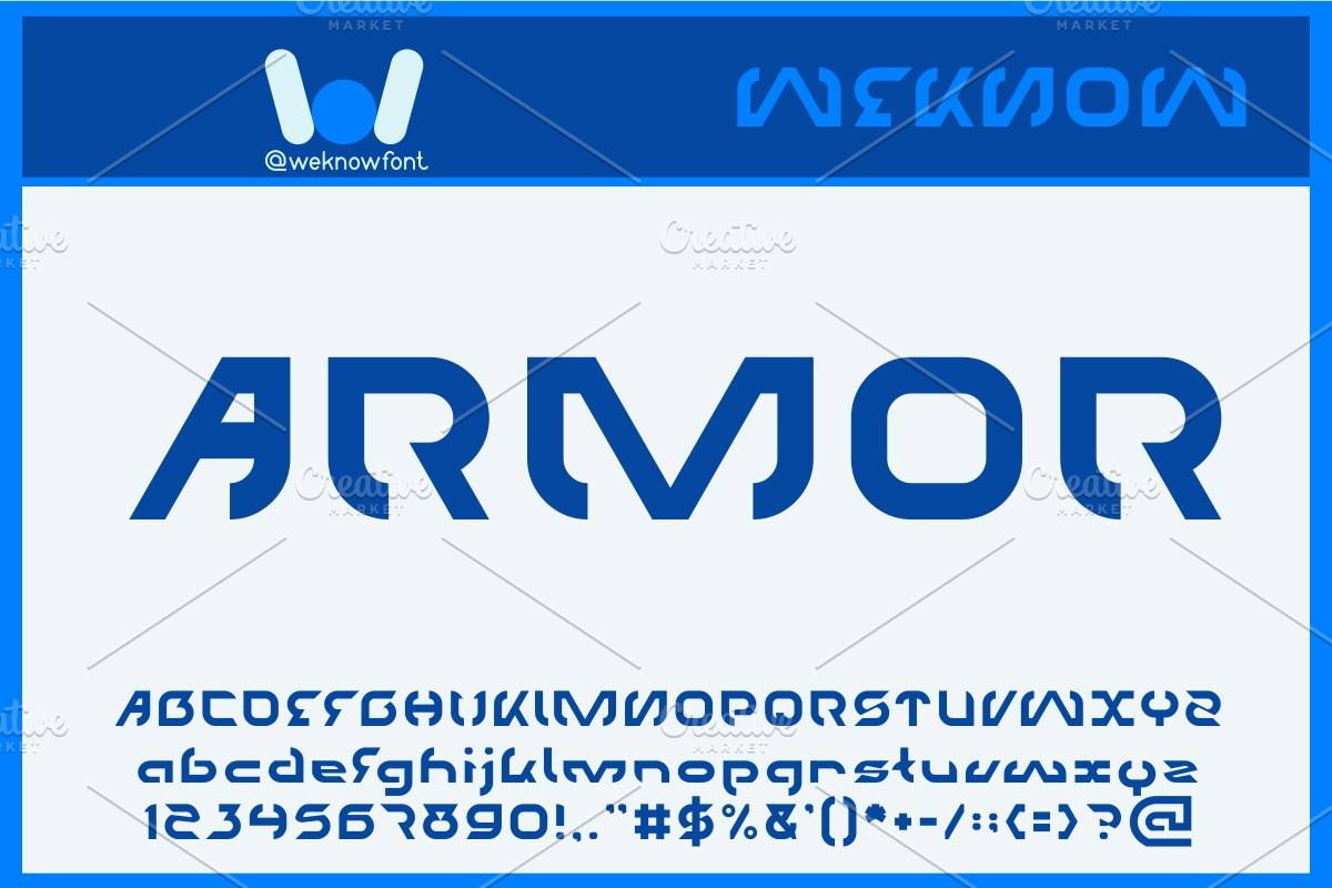 techno font, a Font by weknow (Photo 3 of 5)