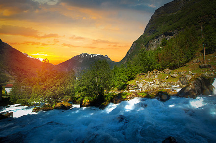 mountain river., a Photo by Pictures for you!!!!!!!!!