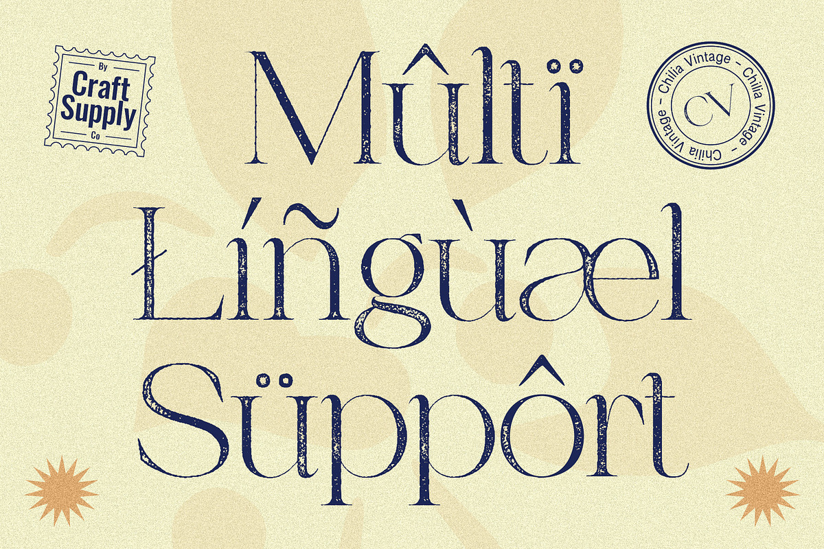 Chilia Vintage, a Serif Font by Craft Supply Co. (Photo 5 of 8)