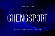 Ghengsport - Font, a Sans Serif Font by artchiles_design (Thumbnail 1 of 5)