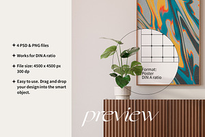 Artwork Frame Mockups DIN A Ratio